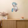 WALLXPERT Zidna dekoracija Line Art Woman Silhouette Metal Wall Art APT700 - slika 5