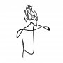 WALLXPERT Zidna dekoracija Woman With Hair Bun - slika 1