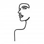 WALLXPERT Zidna dekoracija Woman Profile - slika 1