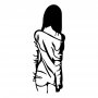 WALLXPERT Zidna dekoracija Woman With Loose Dress - slika 1