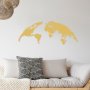 WALLXPERT Zidna dekoracija World Map Small Gold - slika 2