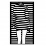 WALLXPERT Zidna dekoracija Woman Dress - slika 1