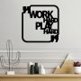 WALLXPERT Zidna dekoracija Work Hard Play Hard - slika 4