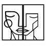 WALLXPERT Zidna dekoracija Woman Face - slika 1