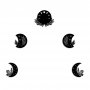 WALLXPERT Zidna dekoracija The Phases Of The Moon - slika 1