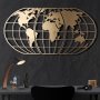 WALLXPERT Zidna dekoracija World Map Globe Gold - slika 2