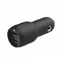 BELKIN CCE001BT1MBK crni auto punjač 2xUSB-A+kabl USB-A na USB-C - slika 3