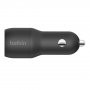 BELKIN CCE001BT1MBK crni auto punjač 2xUSB-A+kabl USB-A na USB-C - slika 5