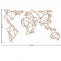WALLXPERT Zidna dekoracija World Map Metal Decor 4 Copper - slika 3