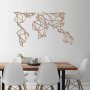 WALLXPERT Zidna dekoracija World Map Metal Decor 4 Copper - slika 2
