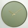 WALLXPERT Dekorativni metalni zidni sat Earthy Metal Wall Clock APS111 Green - slika 1