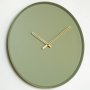 WALLXPERT Dekorativni metalni zidni sat Earthy Metal Wall Clock APS111 Green - slika 3
