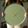 WALLXPERT Dekorativni metalni zidni sat Earthy Metal Wall Clock APS111 Green - slika 2