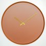 WALLXPERT Dekorativni metalni zidni sat Earthy Metal Wall Clock APS111 Red - slika 1