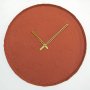 WALLXPERT Dekorativni metalni zidni sat Earthy Metal Wall Clock APS111 Terracotta - slika 1