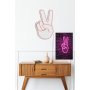 WALLXPERT Dekorativna rasveta Victory Sign Pink - slika 3