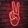 WALLXPERT Dekorativna rasveta Victory Sign Red - slika 2