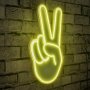 WALLXPERT Dekorativna rasveta Victory Sign Yellow - slika 2