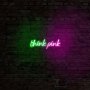 WALLXPERT Dekorativna rasveta Think Pink Green - slika 1