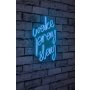 WALLXPERT Dekorativna rasveta Wake Pray Slay Blue - slika 1