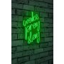 WALLXPERT Dekorativna rasveta Wake Pray Slay Green - slika 1