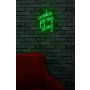 WALLXPERT Dekorativna rasveta Wake Pray Slay Green - slika 3