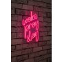 WALLXPERT Dekorativna rasveta Wake Pray Slay Pink - slika 1