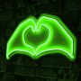 WALLXPERT Dekorativna rasveta Sweetheart Green - slika 2