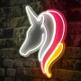 WALLXPERT Dekorativna rasveta Unicorn WhitePinkYellow - slika 2