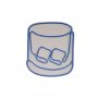 WALLXPERT Dekorativna rasveta Whiskey Old Fashioned Blue - slika 5