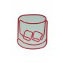 WALLXPERT Dekorativna rasveta Whiskey Old Fashioned Red - slika 5