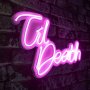 WALLXPERT Dekorativna rasveta Til Death Pink - slika 2