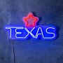 WALLXPERT Dekorativna rasveta Texas Lone Star Red - slika 1