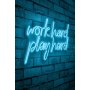 WALLXPERT Dekorativna rasveta Work Hard Play Hard Blue - slika 1
