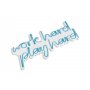 WALLXPERT Dekorativna rasveta Work Hard Play Hard Blue - slika 5