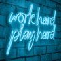 WALLXPERT Dekorativna rasveta Work Hard Play Hard Blue - slika 2