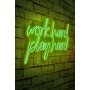 WALLXPERT Dekorativna rasveta Work Hard Play Hard Green - slika 1