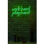 WALLXPERT Dekorativna rasveta Work Hard Play Hard Green - slika 4