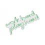 WALLXPERT Dekorativna rasveta Work Hard Play Hard Green - slika 5