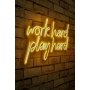 WALLXPERT Dekorativna rasveta Work Hard Play Hard Yellow - slika 1