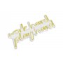 WALLXPERT Dekorativna rasveta Work Hard Play Hard Yellow - slika 5