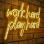 WALLXPERT Dekorativna rasveta Work Hard Play Hard Yellow - slika 2