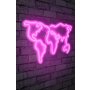 WALLXPERT Dekorativna rasveta World Map Pink - slika 1