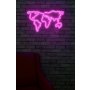 WALLXPERT Dekorativna rasveta World Map Pink - slika 3