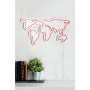 WALLXPERT Dekorativna rasveta World Map Red - slika 5