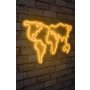WALLXPERT Dekorativna rasveta World Map Yellow - slika 1