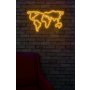 WALLXPERT Dekorativna rasveta World Map Yellow - slika 3