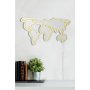 WALLXPERT Dekorativna rasveta World Map Yellow - slika 5