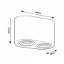 RABALUX Kobald 2051 GU10 2 x 42 W Spot - slika 2