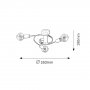 RABALUX Carly 2095 E27 3 x 15W - slika 2